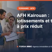 Terrains AFH et lotissement El Mansoura à Kairouan – Forsa Immo