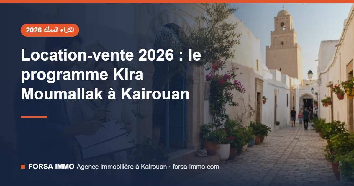 برنامج الكراء المملك في القيروان 2026 - Forsa Immo